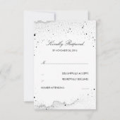 Starry Night Wedding RSVP (Vorderseite)