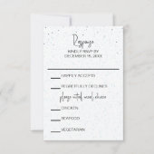 Starry Night Wedding RSVP Card (Vorderseite)