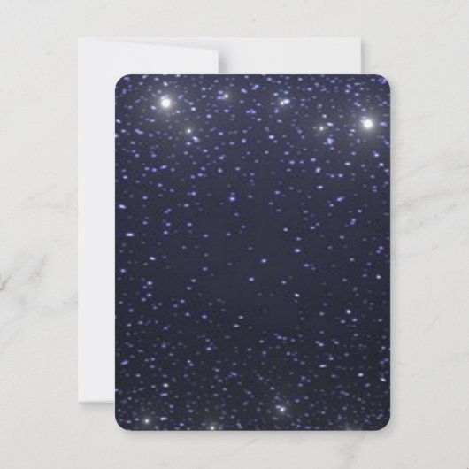 Starry Night Wedding RSVP Card (Rückseite)