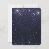 Starry Night Wedding RSVP Card Karte (Rückseite)