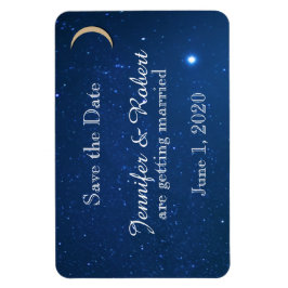 Starry Night Wedding Save the Date Magnet