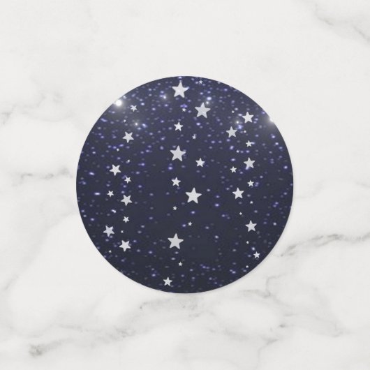 Starry Night Wedding Table Confetti Konfetti (Klein Vorderseite)