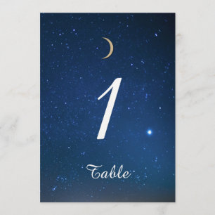 Starry Night Wedding Tischnummer
