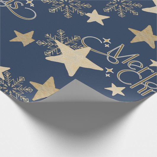 Starry Night Weihnachten Geschenkpapier (Ecke)