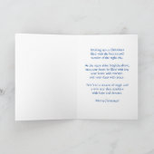 Starry Night Weihnachtskarte mit benutzerdefiniert Karte (Innenseite)