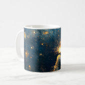 Starry Night Welder - Kosmische Schweißkunst Kaffeetasse (Vorderseite Links)