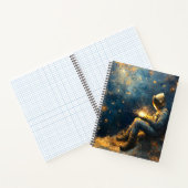 Starry Night Welder - Kosmische Schweißkunst Notizblock (Innenseite)