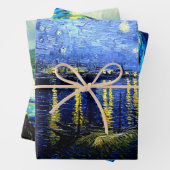 Starry Night, weltberühmte van Gogh Art Geschenkpapier Set (Beispiel)