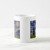 Starry Night - Westie 1 Kaffeetasse (Mittel)