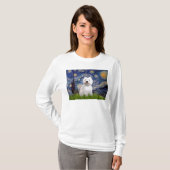 Starry Night - Westie 2 T-Shirt (Vorne ganz)
