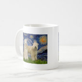 Starry Night - Wheaten Terriers (zwei) Kaffeetasse (Vorderseite Links)