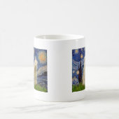 Starry Night - Wheaten Terriers (zwei) Kaffeetasse (Mittel)