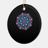 Starry Night Whimsigoth Dot Mandala Keramik Ornament (Links)