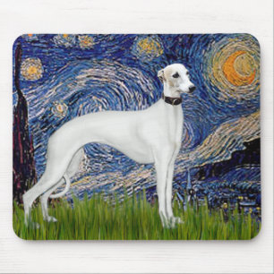 Starry Night - Whippet (11b) Mousepad