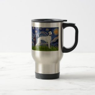 Starry Night - Whippet (11b) Reisebecher