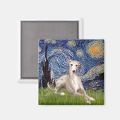 Starry Night - Whippet #2 Magnet (Vorderseite/Rückseite)