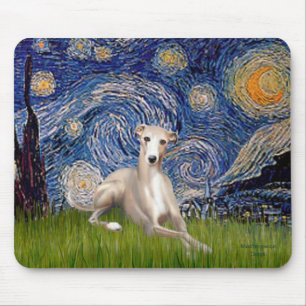Starry Night - Whippet #2 Mousepad