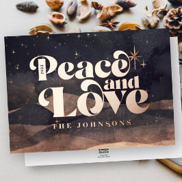 Starry Night Winter Sky Modern Elegant Chic Foil Folien Feiertagskarte