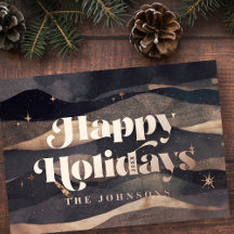 Starry Night Winter Sky Modernes Elegantes Design