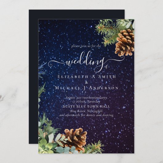 Starry Night Winter Wedding Budget (Vorne/Hinten)