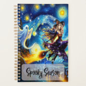 Starry Night Witchy Halloween Design Planer (Vorderseite)