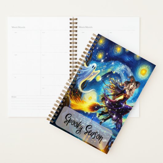 Starry Night Witchy Halloween Design Planer (Anzeige)