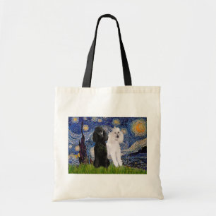 Starry Night - Zwei Standard Poodles Tragetasche