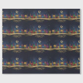 Starry nights Eid Geschenkpapier (Flach)