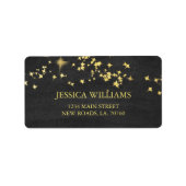 Starry Nights Mailing Labels Adressaufkleber (Vorne)