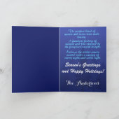 Starry Nights und Cabin Light Feiertagskarte (Innenseite)