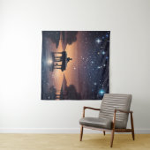 Starry Nocturne #1 Wandteppich (Beispiel (Horizontal))