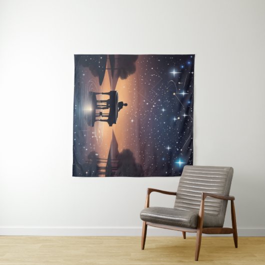 Starry Nocturne #1 Wandteppich (Beispiel (Horizontal))