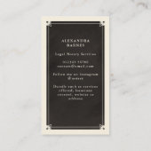 Starry Notary Tarot Writer Business Card Visitenkarte (Rückseite)