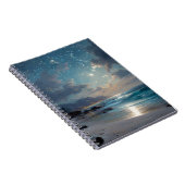 Starry Ocean Night Beach Notebook Notizblock (Rechte Seite)