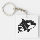 Starry Orca Schlüsselanhänger (Vorderseite)
