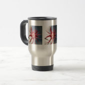 Starry Orchideen-Tasse Reisebecher (Vorderseite Links)