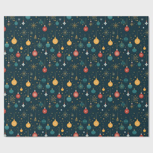 Starry Ornament Night Extravaganz Geschenkpapier (Flach)