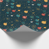 Starry Ornament Night Extravaganz Geschenkpapier (Ecke)