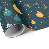 Starry Ornament Night Extravaganz Geschenkpapier (Rolleneckpunkt)