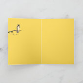 Starry Owl Personalisierte Herbstkarte Karte (Innenseite)