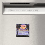 Starry Palm Beach Magnet (In Situ (Geschirrspüler))