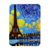 Starry Paris Night Magnet (Vertikal)
