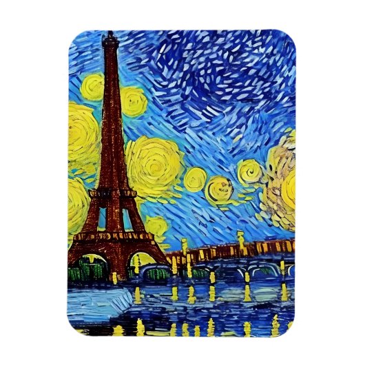 Starry Paris Night Magnet (Vertikal)
