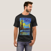 Starry Paris Night T-Shirt (Vorne ganz)