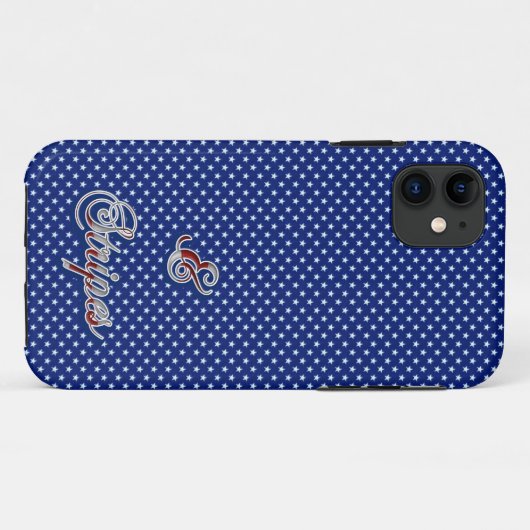 Starry Pattern US Flagge Funny Case-Mate iPhone Hülle (Rückseite (Horizontal))