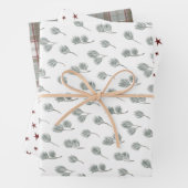Starry Pines Cabin Karierten Geschenkpapier Set (Beispiel)
