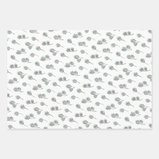 Starry Pines Cabin Karierten Geschenkpapier Set (Vorderseite)