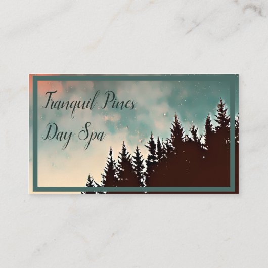 Starry Pines Visitenkarte (Rückseite)