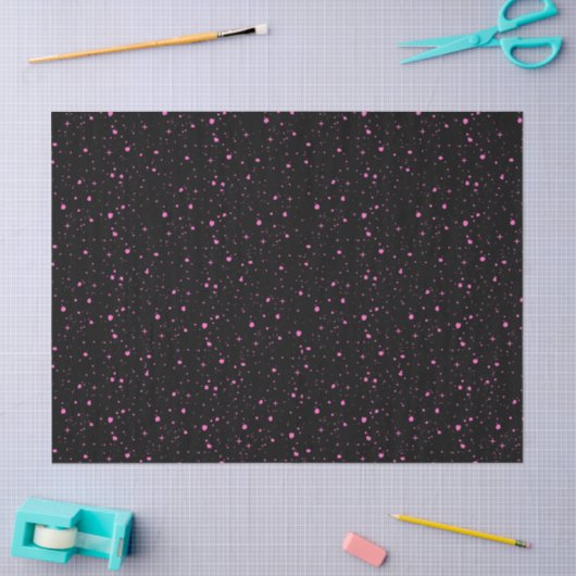 Starry Pink Night Seidenpapier (Basteln)