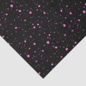 Starry Pink Night Seidenpapier (Detail)